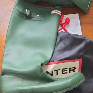 Hunter Packable Forest Green Tall Boots